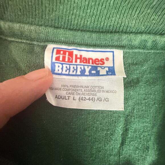Berkeley Summer Sessions Green Pocket Tee Hanes 100% Cotton Adult L - Picture 4 of 6